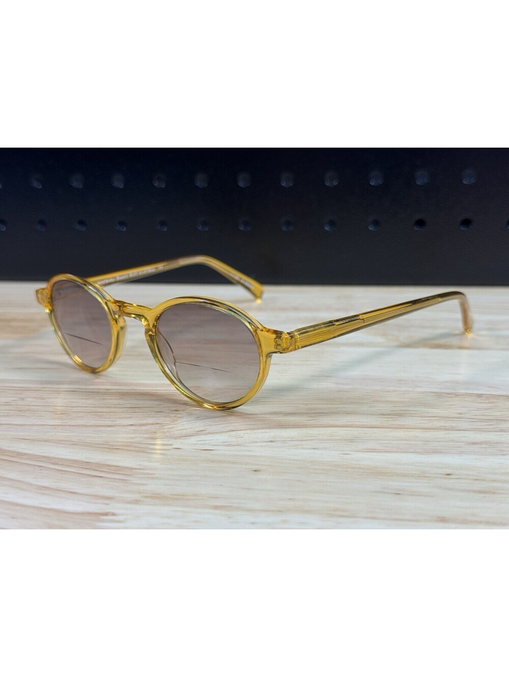 Eyebobs Board Stiff 2147 Sun 77 Yellow Frames Oval Circle +1.5 Readers Glasses